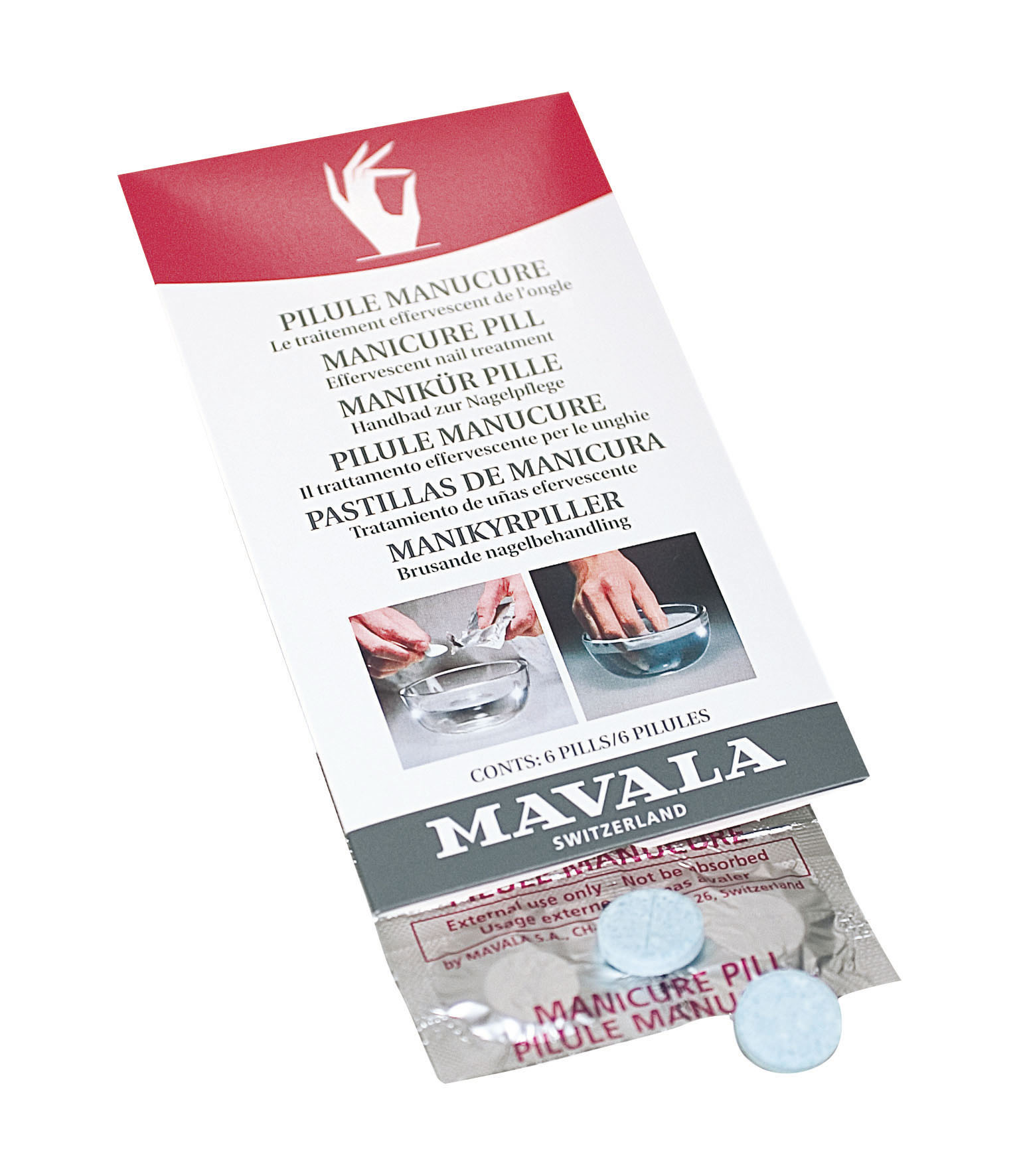 906.11 Maniküre Pille - Handbad für die Nagelpflege (6 Stück) - Vegan