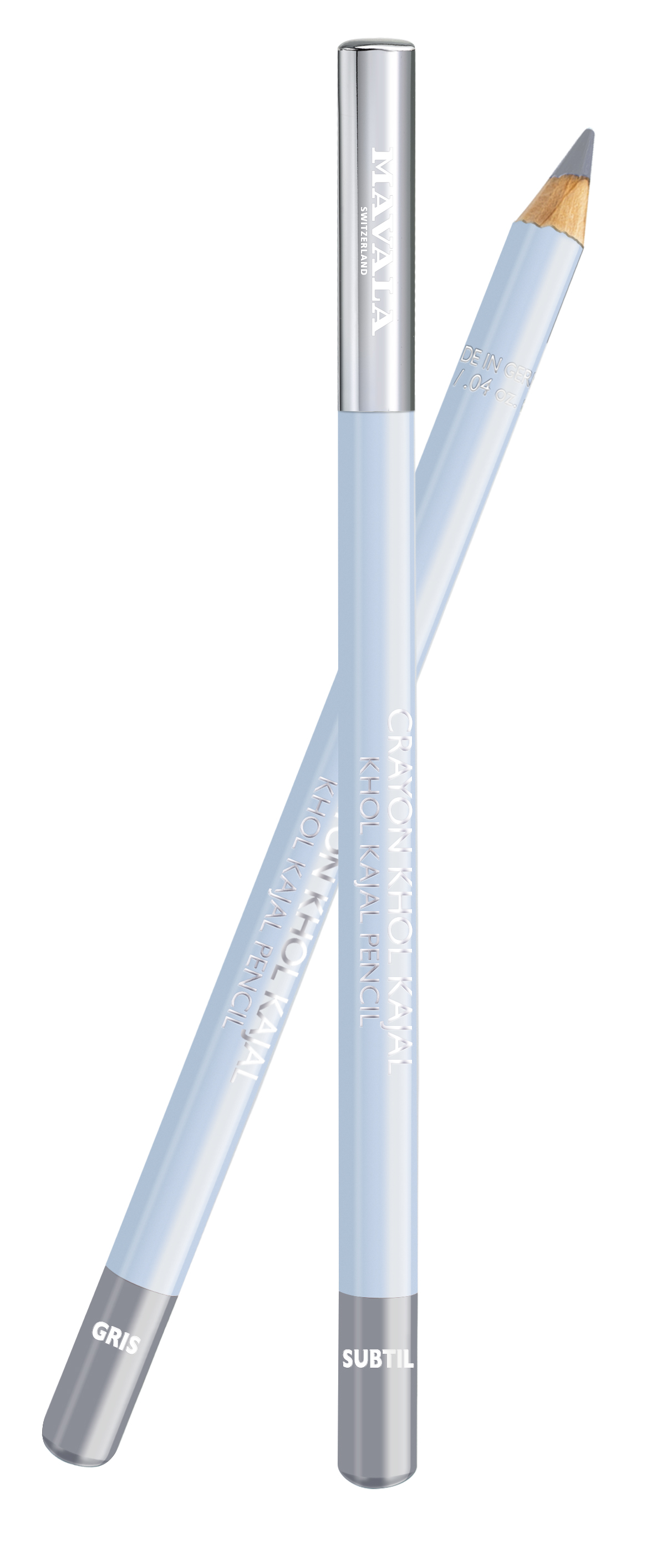 935.17 KHÔL KAJAL - Stift - Gris Subtil (hellgrau) - Augenkontur-Stift für einen strahlend schönen Blick - Vegan