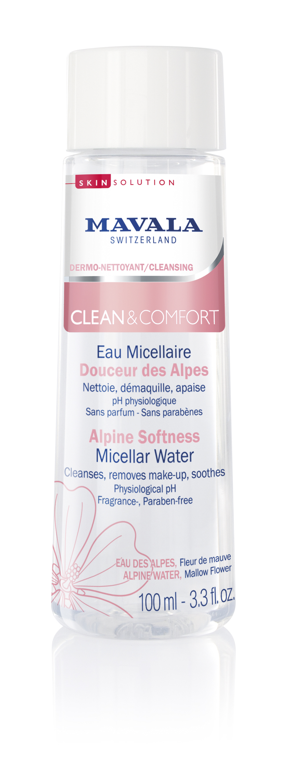 525.60 - CLEAN & COMFORT - Sanftes Alpen-Mizellarwasser - Reinigt, entfernt Make-up und beruhigt 