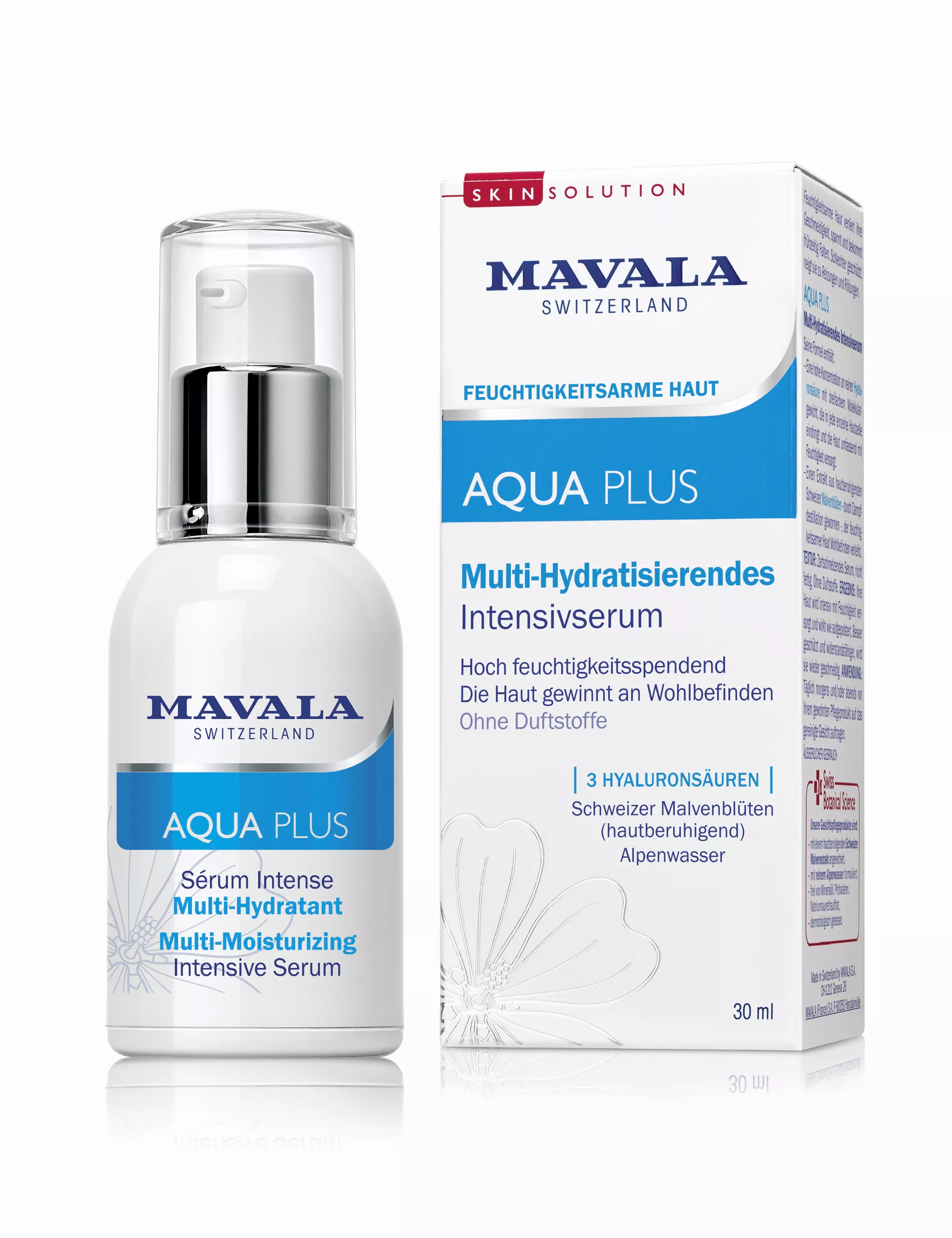 AQUA PLUS - Multi-Hydratisierendes Intensivserum - Hoch feuchtigkeitsspendend - Vegan