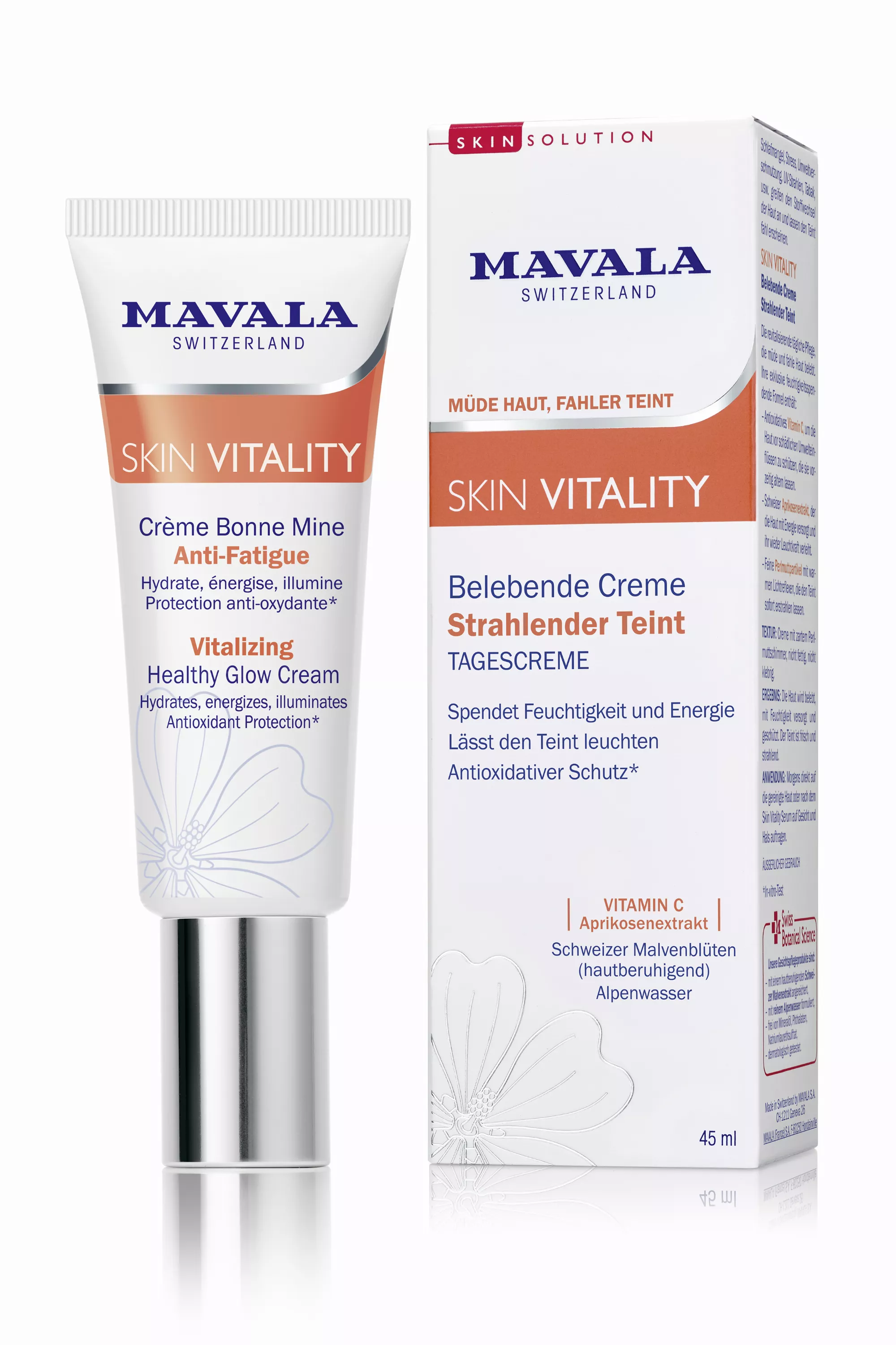 SKIN VITALITY - Belebende Creme - Strahlender Teint (Tagescreme) - Müde Haut, fahler Teint