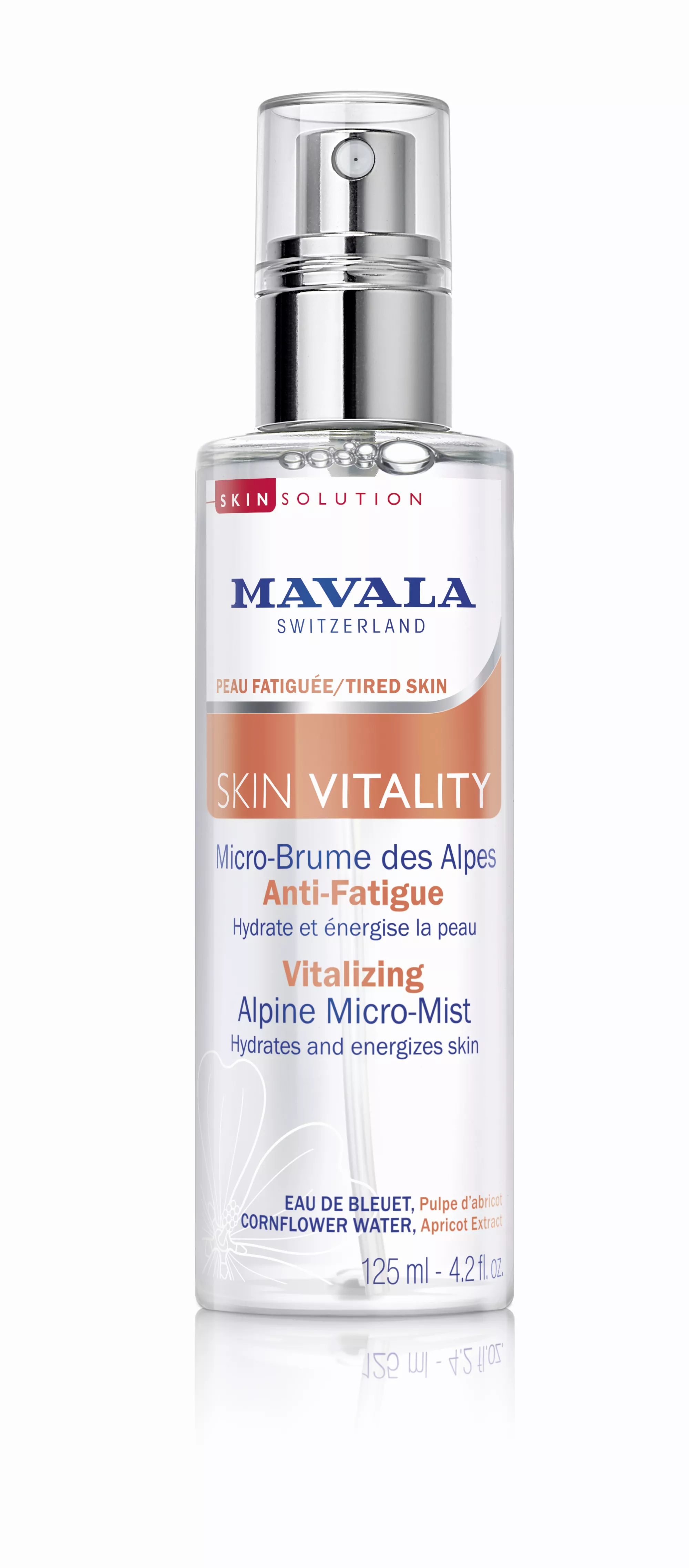 SKIN VITALITY - Belebendes Alpen-Micro-Spray - Belebendes Spray für müde Haut - Vegan