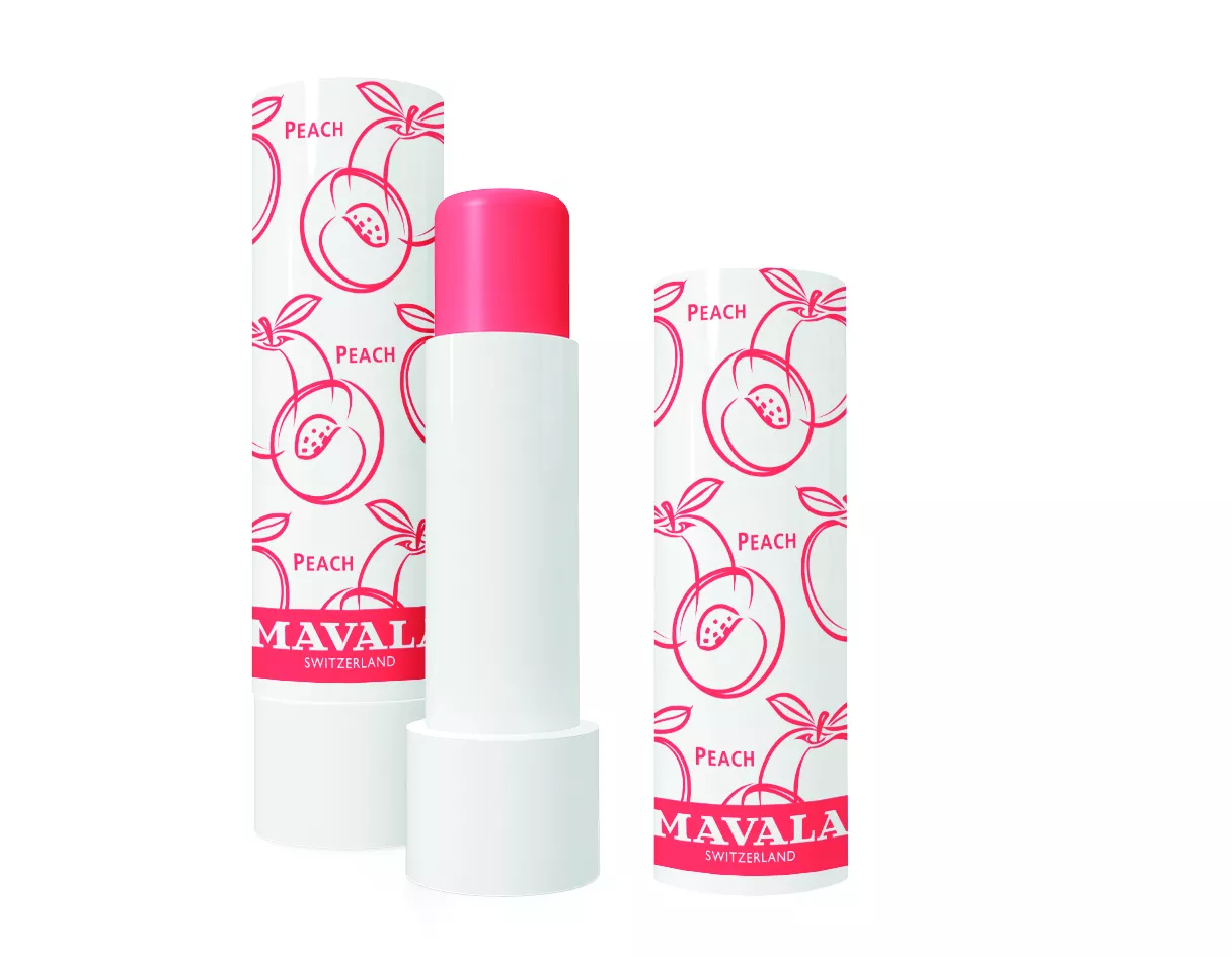 MAVALA getönter LIP BALM - Peach - Lippenpflege für Schutz bei rissigen, spröden und trockenen Lippen