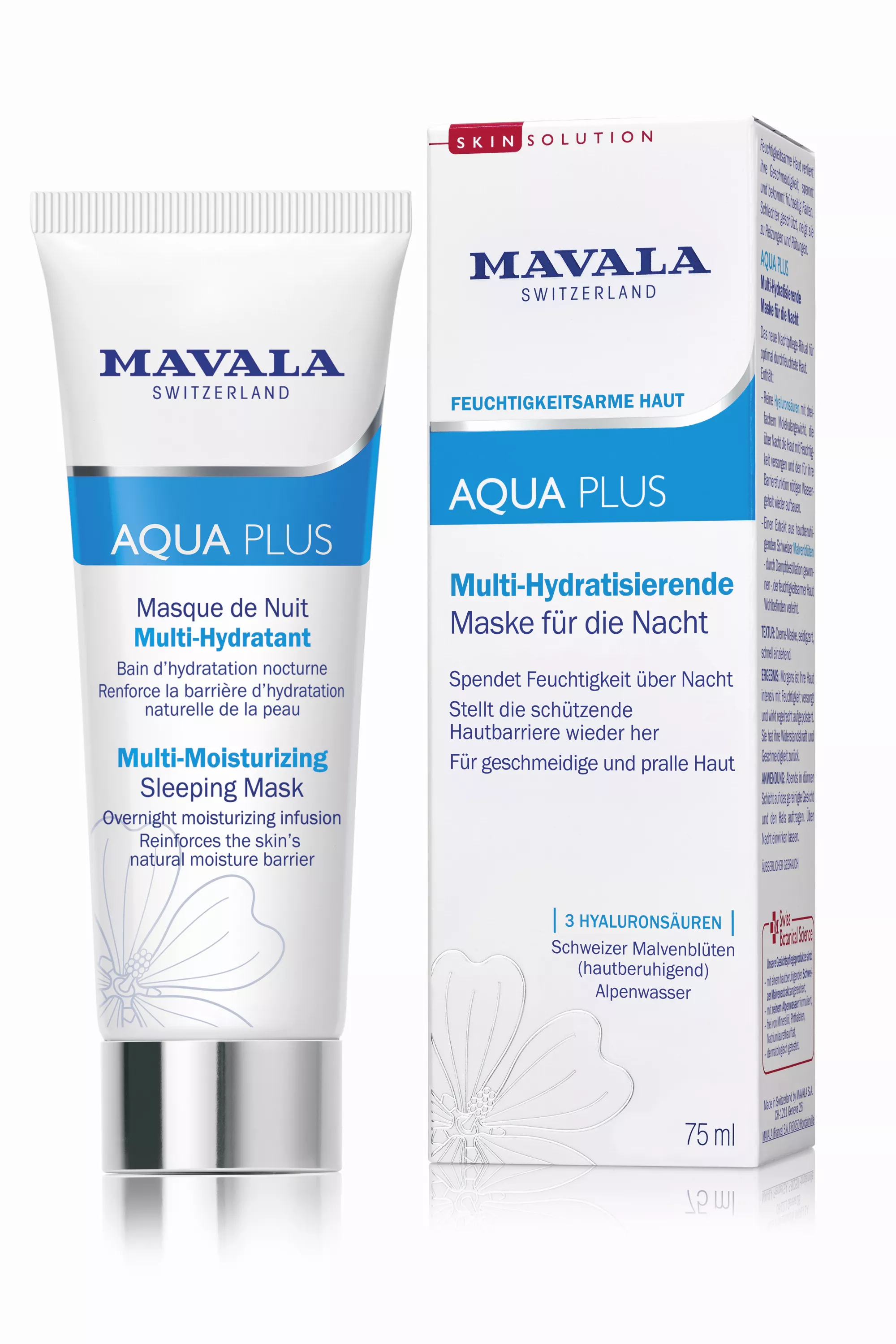 AQUA PLUS - Multi-Hydratisierendes Maske für die Nacht - Hoch feuchtigkeitsspendend 