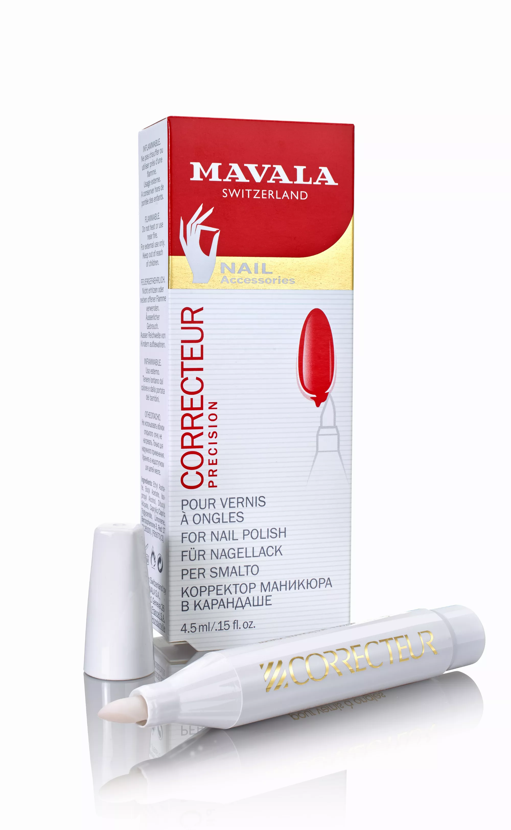 Nagellack-Korrekturstift -  Korrigiert Manikürfehler umgehend  -  Vegan